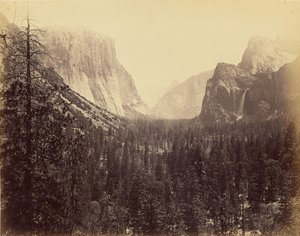 [Yosemite-Tal vom Mariposa-Pfad] von Carleton Watkins