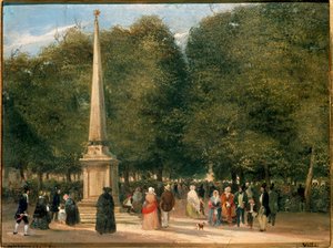 Blumenfest zur Feier von San Foca in Mailand, 20.04.1845 von Carlo Jotti