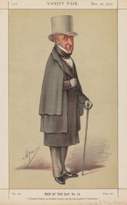 Vanity Fair: Männer des Tages Nr. 14 Ein treuer Freund, ein bedeutender Gelehrter ..., 1870