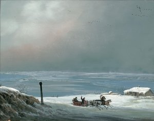 Umgebung von Odessa im Winter, 1841 von Carlo Bossoli