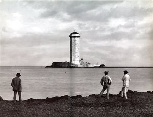 Marzocco-Turm in Livorno, Italien, um 1890