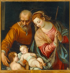 Die Heilige Familie mit dem jungen Johannes dem Täufer
