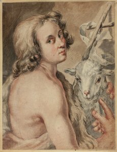 Johannes der Täufer mit Lamm von Carlo Cignani