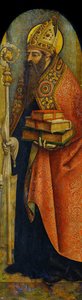 Darstellung des heiligen Augustinus von Hippo (354-430) von Carlo Crivelli