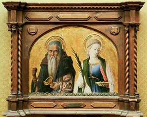 St. Antonius der Einsiedler und St. Lucia, ca. 1470