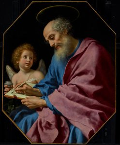 Der heilige Matthäus schreibt sein Evangelium