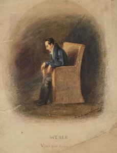 Porträt von Carl Maria von Weber 1786-1826 von Carlo Ernesto Liverati