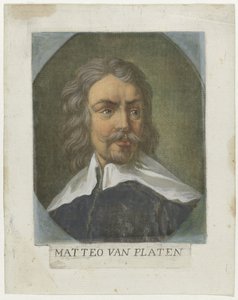 Porträt des Künstlers Matteo van Platen von Carlo Lasinio