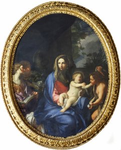 Jungfrau mit Kind und Johannes dem Täufer von Carlo Maratta or Maratti
