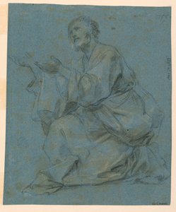Studien: Zwei sitzende Männer, 1650–1675 von Carlo Maratti