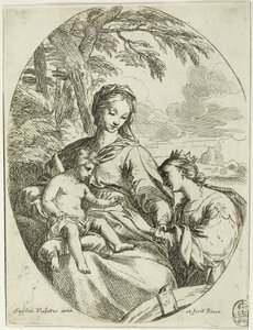 Die mystische Hochzeit der Heiligen Katharina von Carlo Maratti