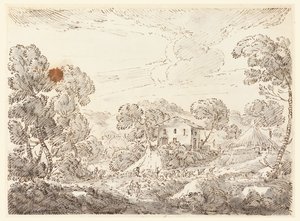 Bauernhaus in waldreicher Gegend von Carlo Marchionni