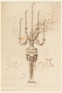 Entwurf für einen Kandelaber von Carlo Marchionni