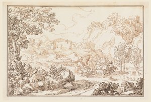 Zeichnung, Eine Landschaft, 1770–86