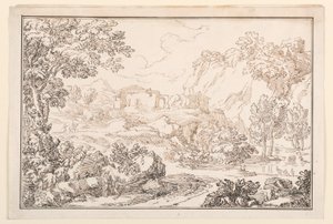 Zeichnung, Eine Landschaft, 1770–86