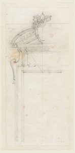 Entwurf für eine Türverkleidung, 1725–50 von Carlo Marchionni