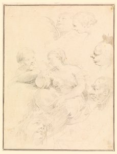 Zeichnung, Figurenskizzen, 1775 von Carlo Marchionni