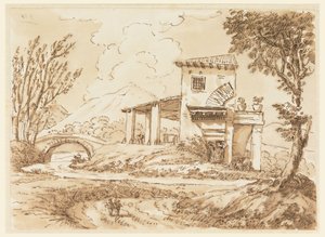 Landschaft mit Villa, 1750–60
