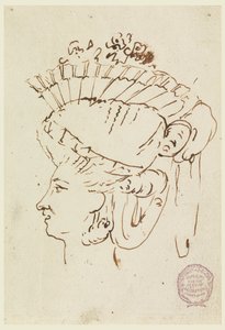 Kopf einer Frau mit Hut von Carlo Marchionni