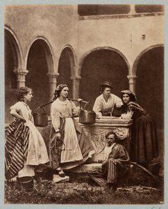 Figuren am Brunnen, Kloster von San Giobbe, Venedig von Carlo Naya