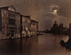 [Nachtansicht des Canal Grande, Venedig], ca. 1875
