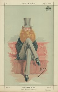 Earl Spencer, Der Friedensbote, 2. Juli 1870, Vanity Fair Karikatur von Carlo Pellegrini