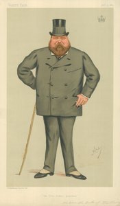 Seine Gnaden der Herzog von Wellington, Der Eiserne Herzog Enkel, 3. Januar 1885, Vanity Fair Karikatur von Carlo Pellegrini