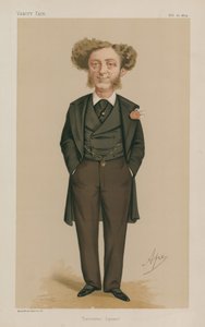 Mr. Albert Grant MP; Leicester Square; 21. Februar 1874; Vanity Fair; Karikatur von Carlo Pellegrini