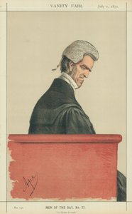 Sir John George Shaw-Lefevre, La Reyne le veult, 1. Juli 1871, Vanity Fair Karikatur von Carlo Pellegrini