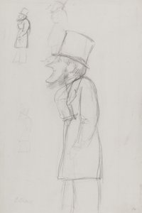 Skizze für eine Karikatur, möglicherweise von G. Russell
