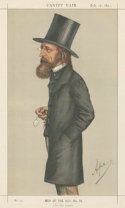 Der Dichterpreisträger, Lord A. Tennyson (Vanity Fair Serie) von Carlo Pellegrini