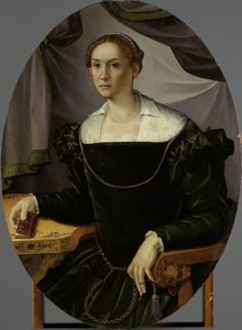 Porträt einer Frau von Carlo Portelli (attributed to)