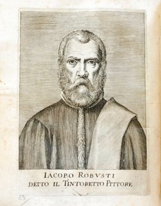 Porträt von Jacopo Robusti genannt Tintoretto (1518-1594) von Carlo Ridolfi