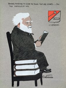 Karikatur von Andrew Carnegie (1835-1919), Illustration aus 