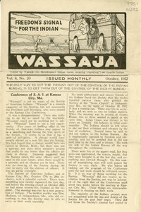 Ausgabe von Wassaja, Vol. 8, Nr. 20, Oktober 1922