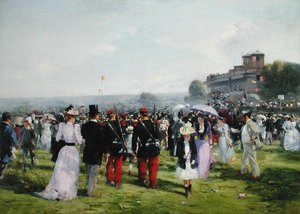 Das Ende der Rennen in Auteuil, ca. 1893