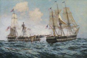 Gefechte zwischen der U.S. Fregatte Constitution und H.M.S. Java, 1896