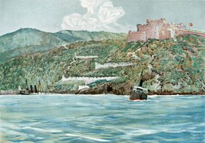 Der Eingang zum Hafen von Santiago, 7. Juli 1898 von Carlton Theodore Chapman