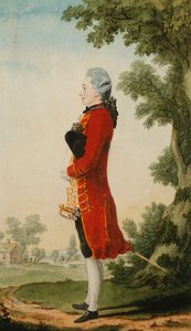 Der Baron de Talleyrand in einer Landschaft