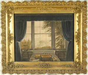 Südliches Fenster des Arbeitszimmers von Greta Hall, 1841