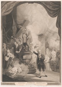 Garrick spricht die Jubiläumsode