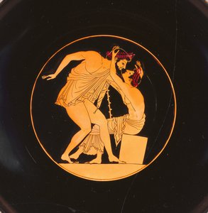 Weinkelch mit Pentathleten, 505-500 v. Chr.