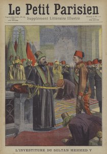Investitur von Sultan Mehmed V. des Osmanischen Reiches