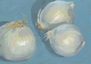 Frischer Knoblauch Stillleben