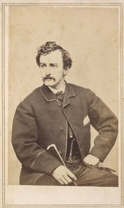 Carte de visite von John Wilkes Booth, 1862