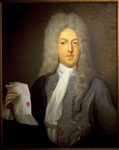 Porträt von John Law (1671-1729), schottischer Finanzier und Finanzkontrolleur in Frankreich