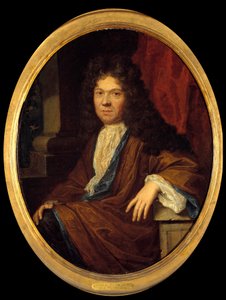 Porträt von Jean de la Bruyère (1645-1696), französischer Moralist. Gemälde zugeschrieben Caspar Netscher (1639-1684) 17. Jahrhundert von Caspar (attr. to) Netscher