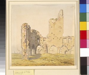 Kloster Eldena, nahe Greifswald in Schwedisch-Pommern von Caspar David Friedrich