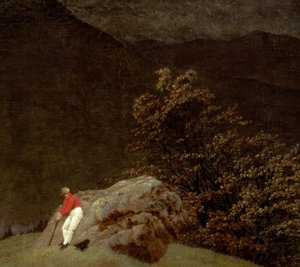 Gebirgslandschaft mit Regenbogen