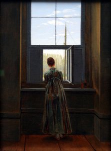 Frau am Fenster